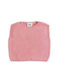 Baby merino Harvey vest BUBBLEGUM