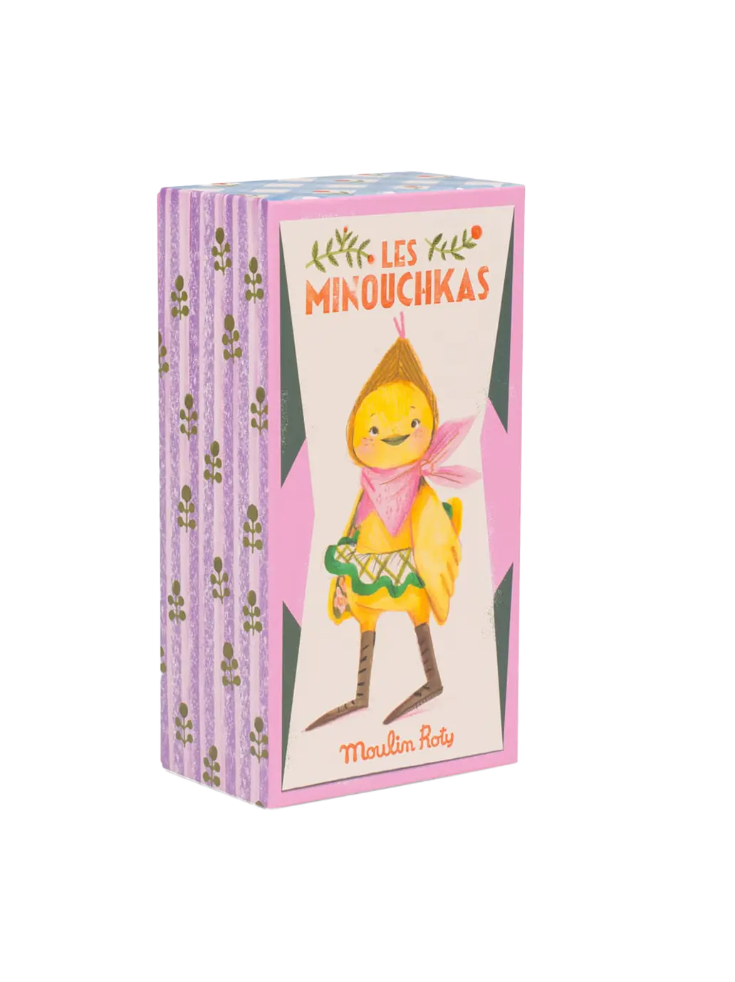 Przytulanka retro w ozdobnym pudełku Les Minouchkas Moulin Roty BEBE Concept