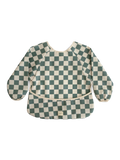 Long sleeve bib OLIVE CHECK