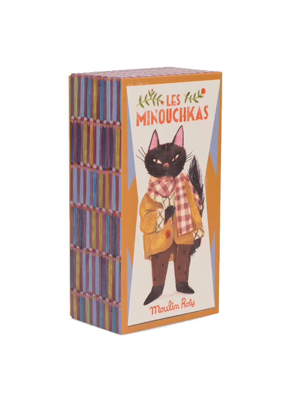 Przytulanka retro w ozdobnym pudełku Les Minouchkas Moulin Roty BEBE Concept