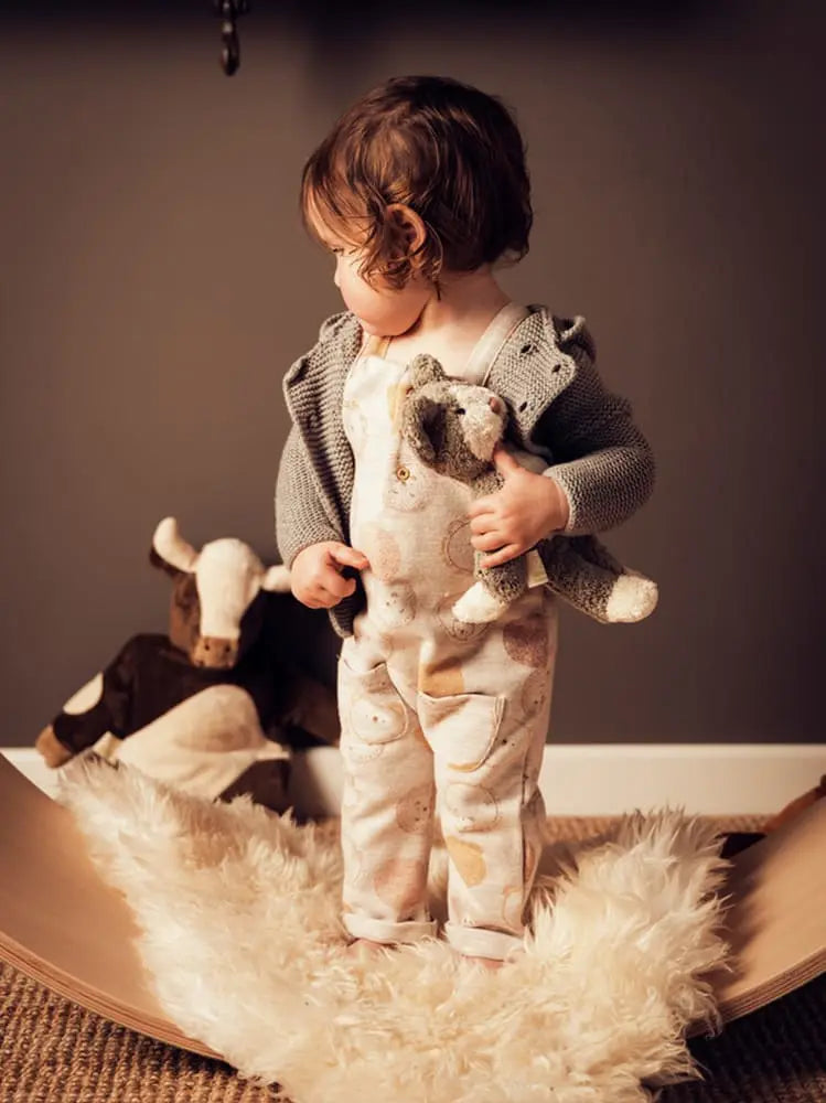 Mini przytulanka z ekologicznej bawełny Baby Animal Senger Naturwelt BEBE Concept