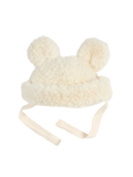 Teddymütze aus Merinowolle MILK