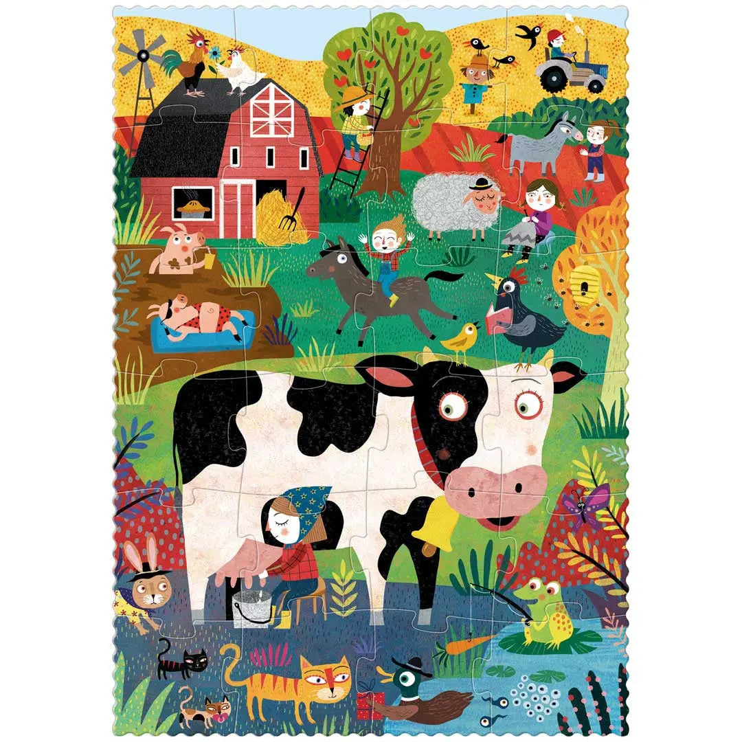 Puzzle kieszonkowe dla dzieci My Little Farm Londji BEBE Concept