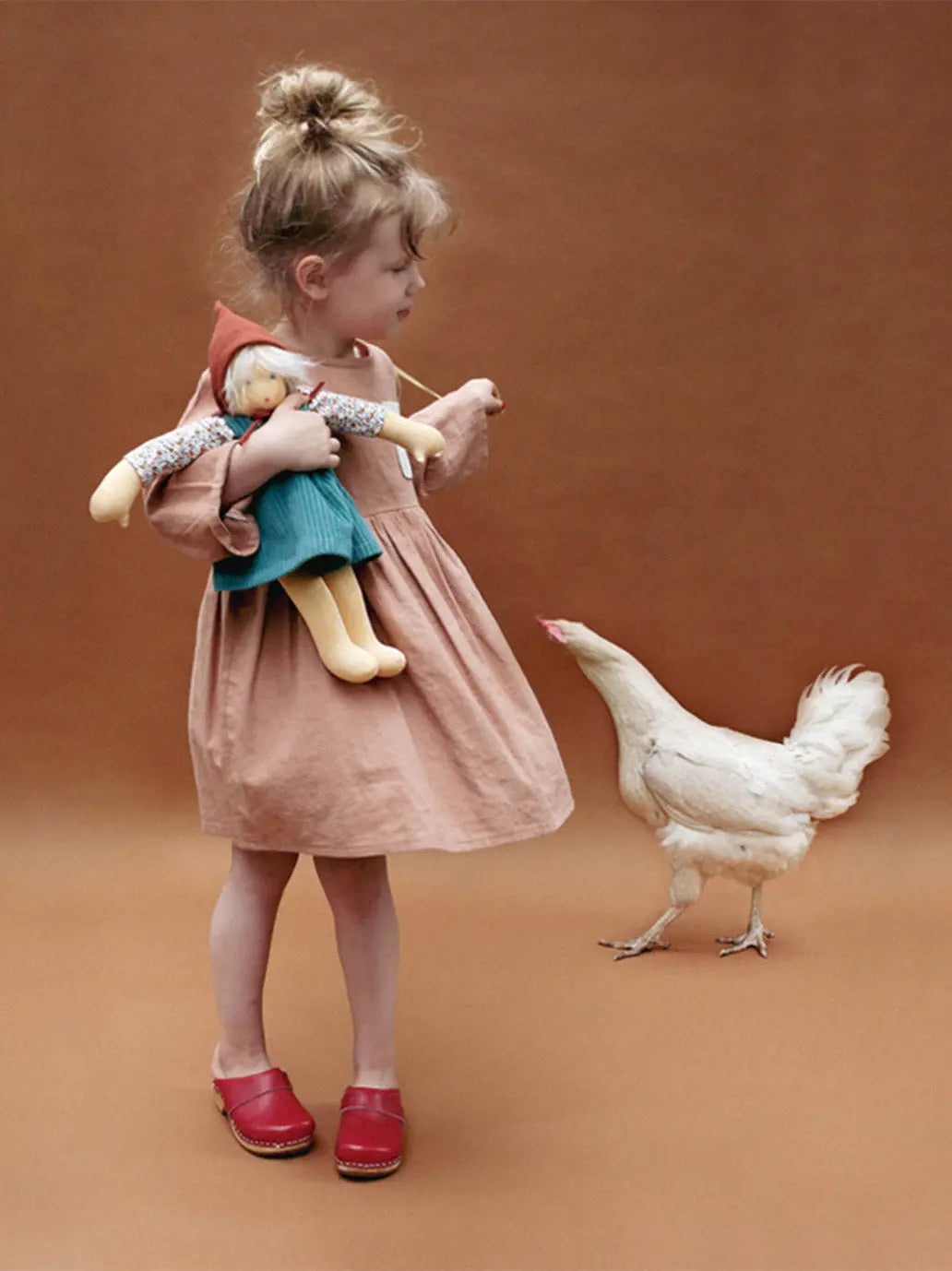 Lalka Retro Handmade Doll Nanchen Natur BEBE Concept