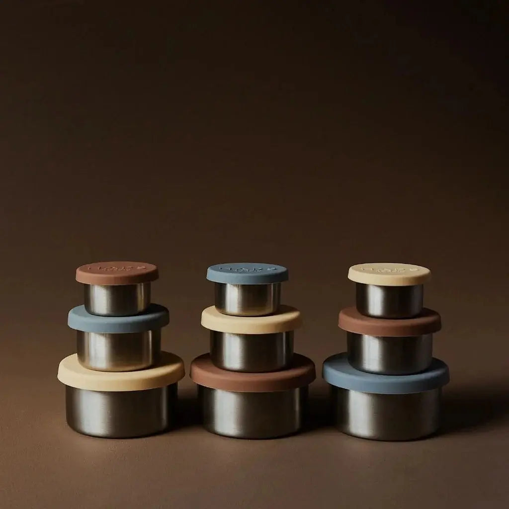 OUTLET stalowe trio pojemników na jedzenie bébé concept BÉBÉ Concept