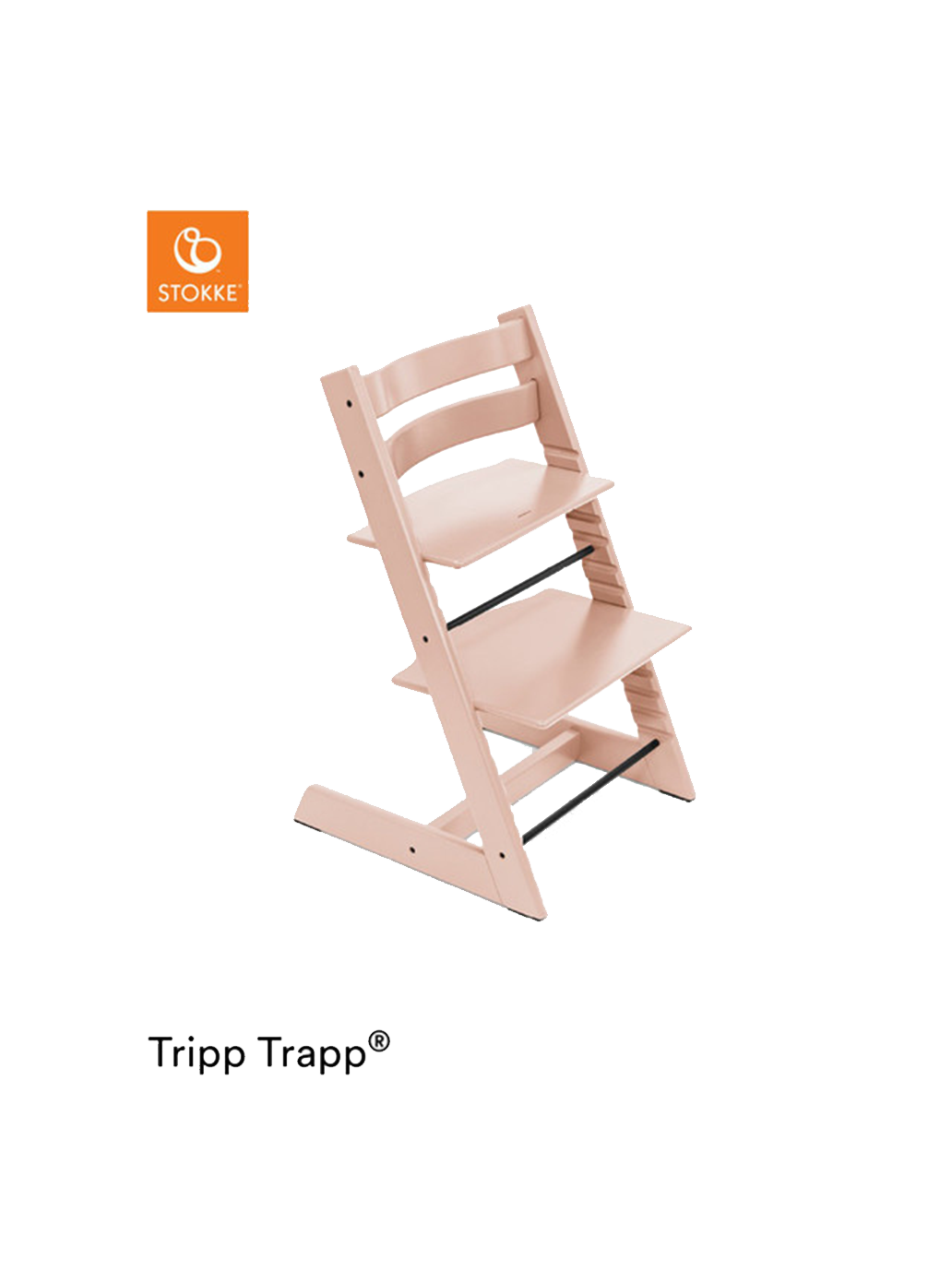 krzesło rosnące z dzieckiem Tripp Trapp SERENE PINK – BEBE Concept