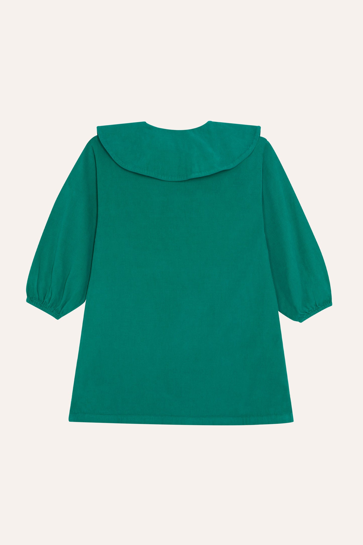 Daisies Embroidery Green Dress