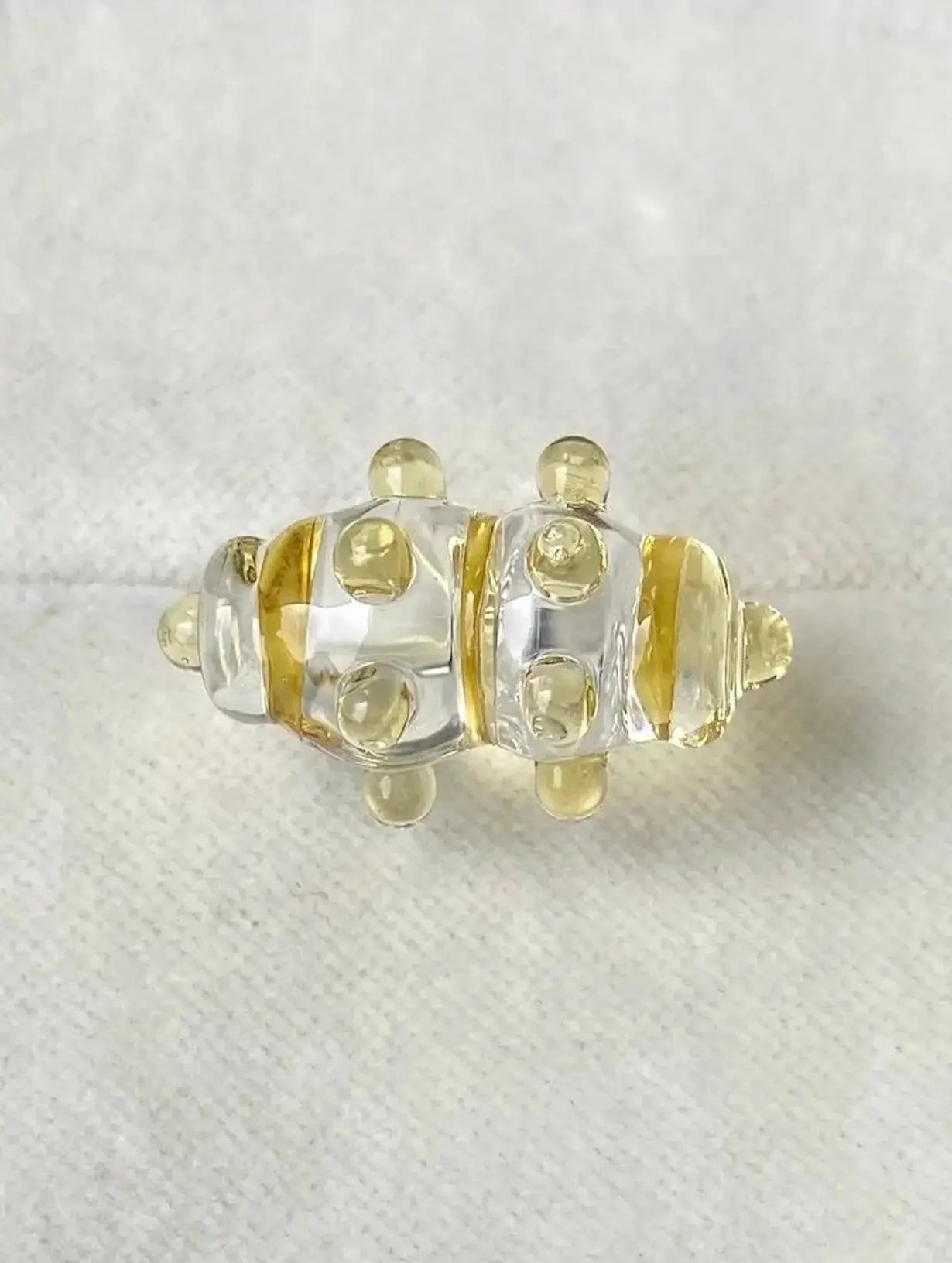 Atomic Sugar Glass Ring Vivian Alarcon BEBE Concept