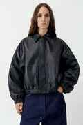 Nappa Bomber Jacket BLACK