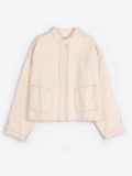 Vibrant Flower ecru twill jacket