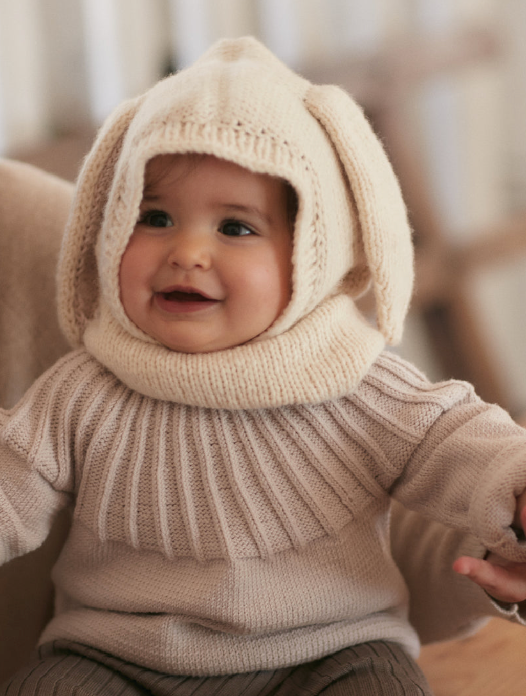 OUTLET komin merino z uszami | rozm. 1-3y bébé concept BÉBÉ Concept