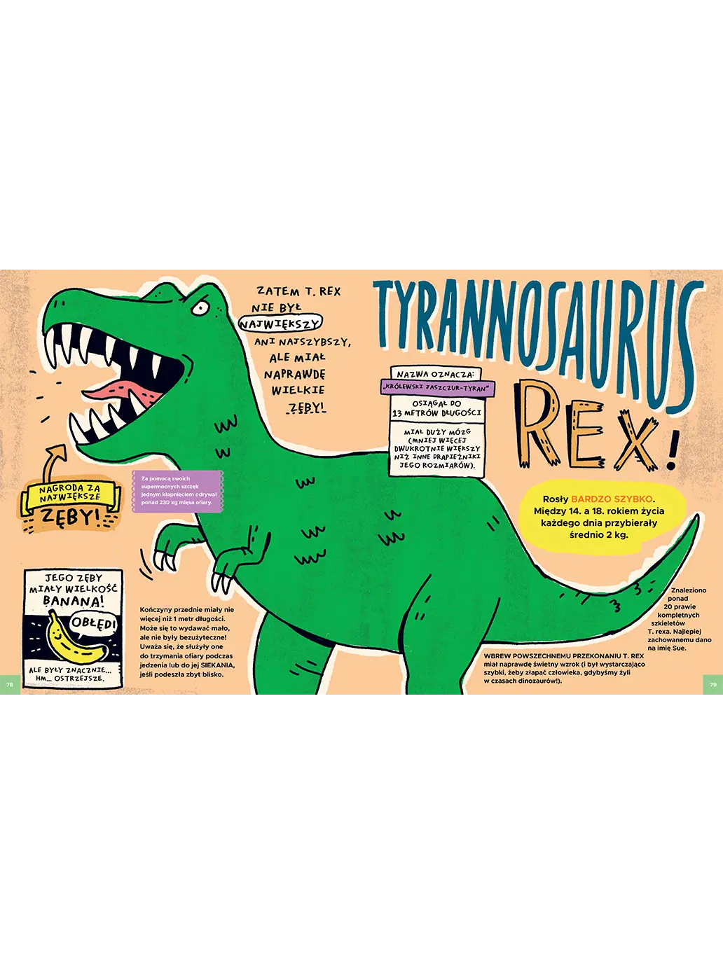 Totalnie wszystko o dinozaurach i innych prehistorycznych bestiach Wydawnictwo Kropka BÉBÉ Concept