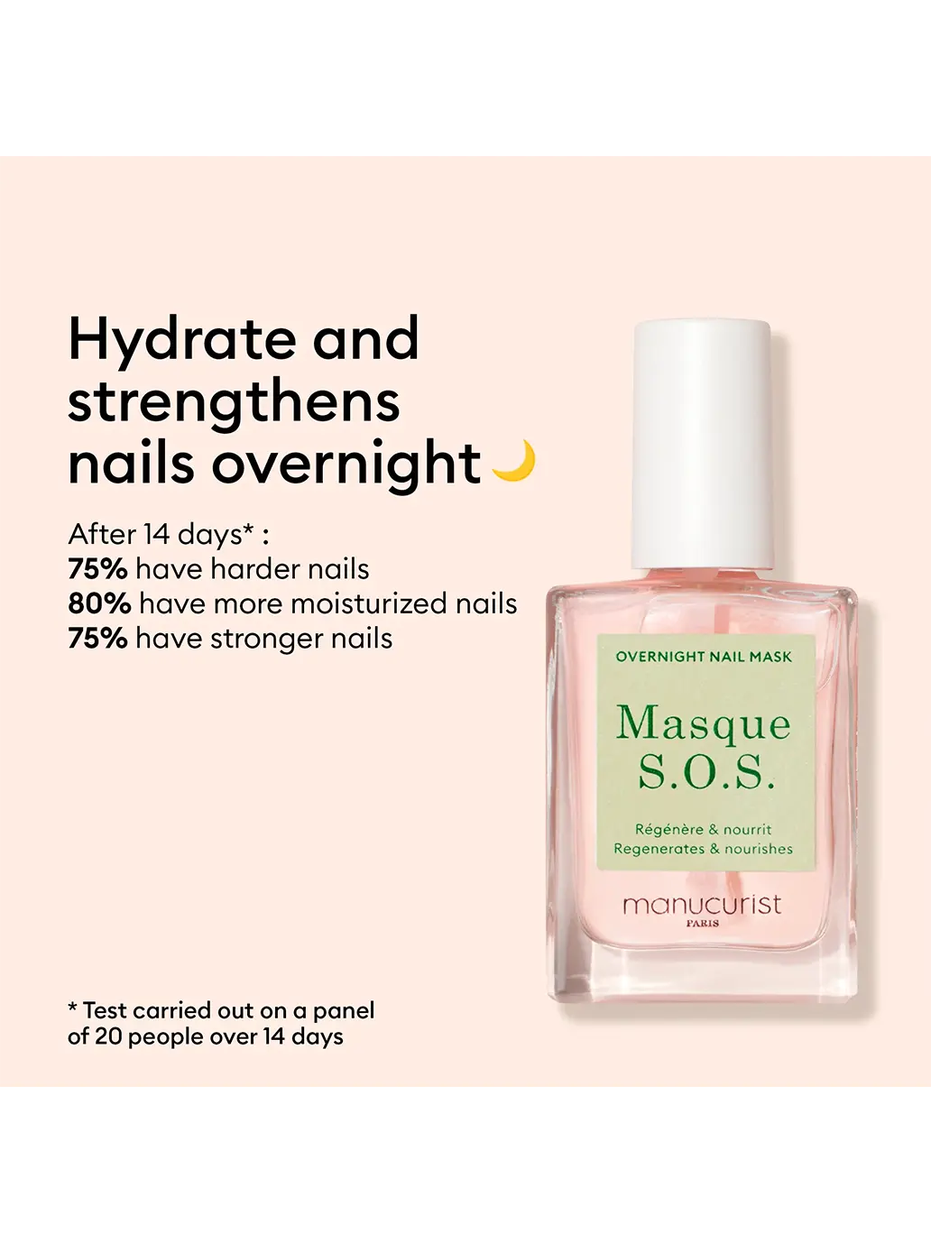 Maska nocna na paznokcie Masque S.O.S. Manucurist BEBE Concept