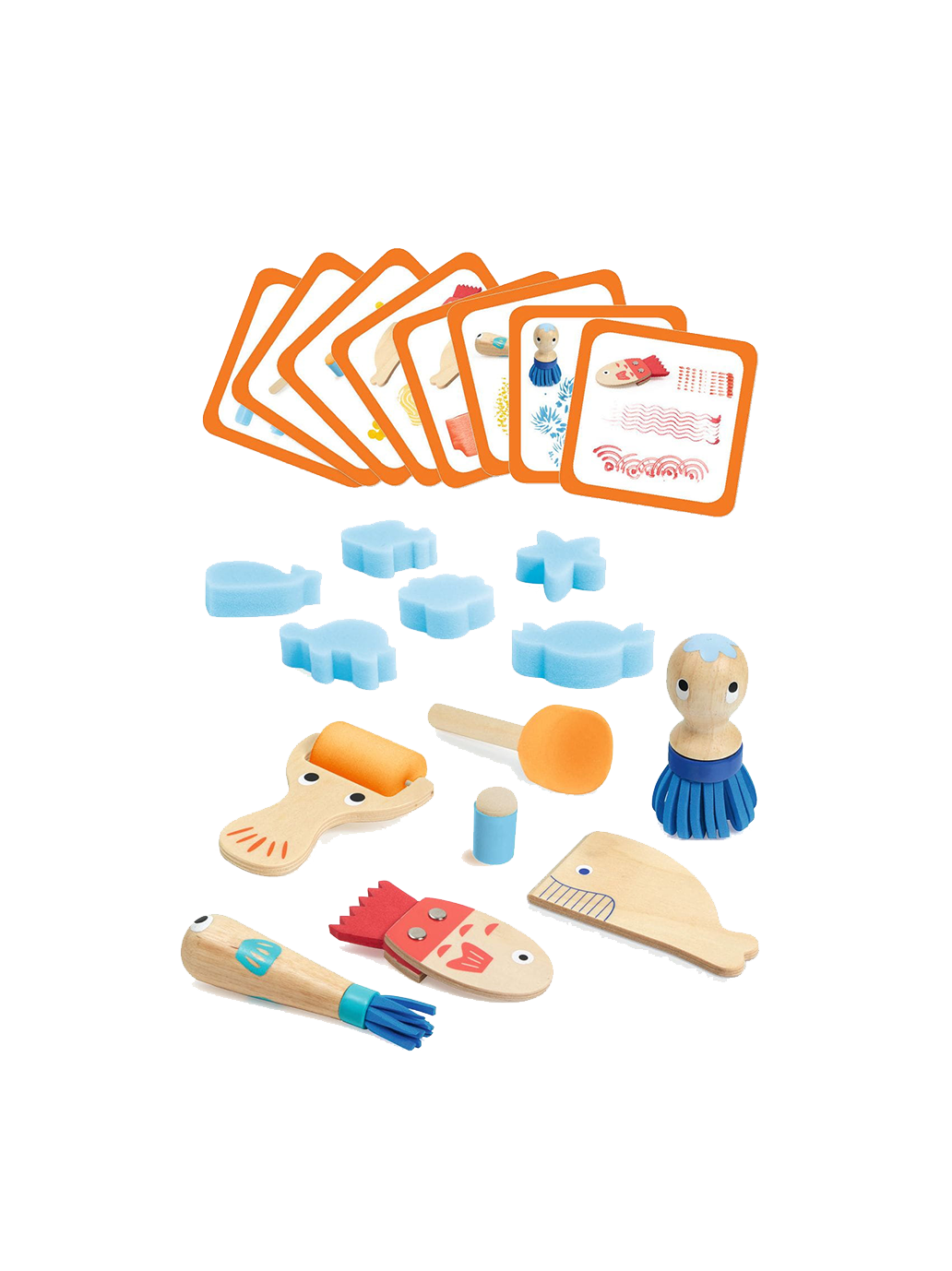 Zestaw artystyczny Narzędzia do malowania Djeco BÉBÉ Concept