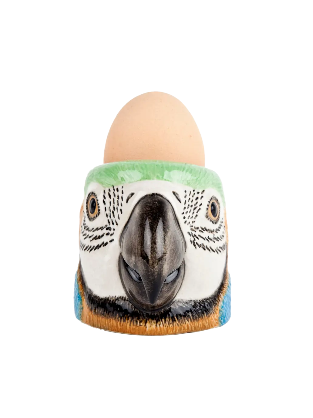 Eierbecher aus Keramik mit Gesicht