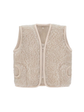 Wełniana kamizelka z podszewką BEIGE