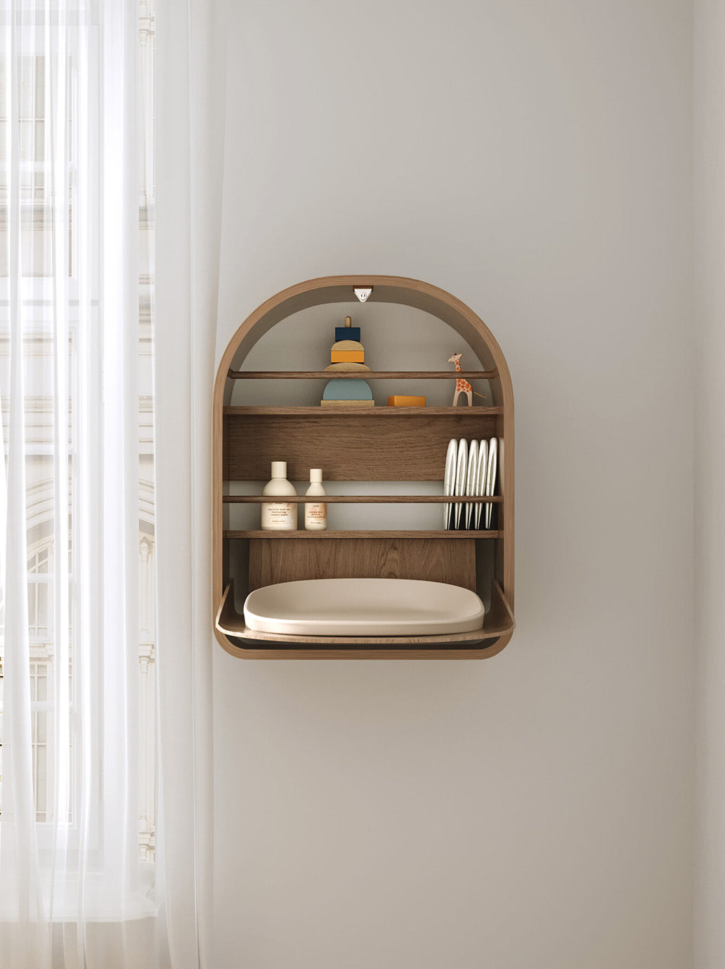 Składany stół do przewijania Kai Wall Changing Table Kas Kopenhagen BÉBÉ Concept