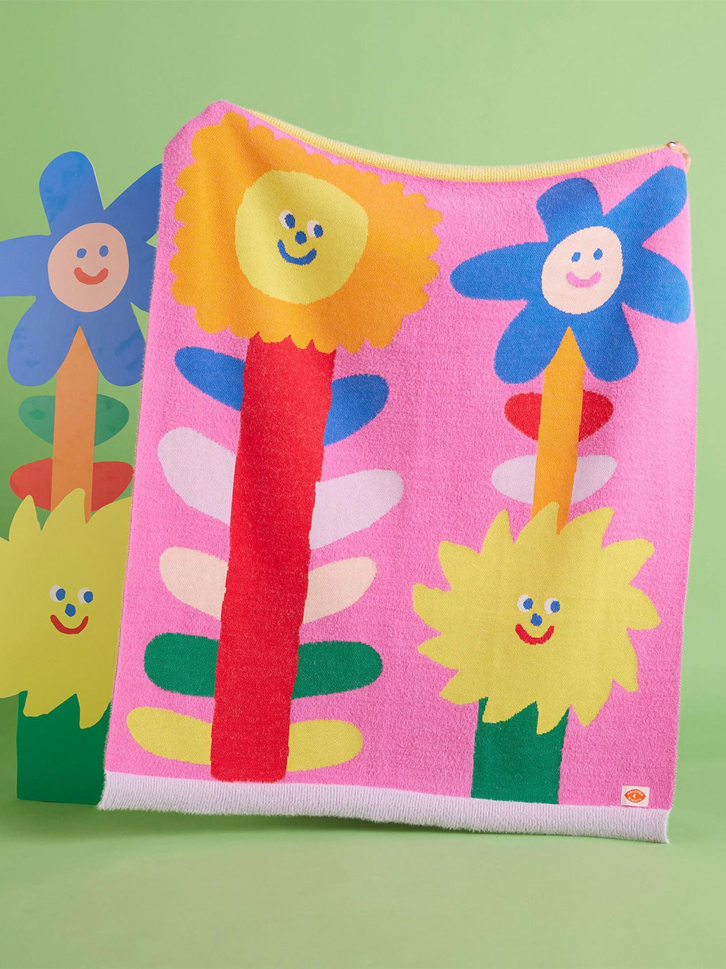 Miękki kocyk z kolorowym wzorem Halcyon Nights BÉBÉ Concept