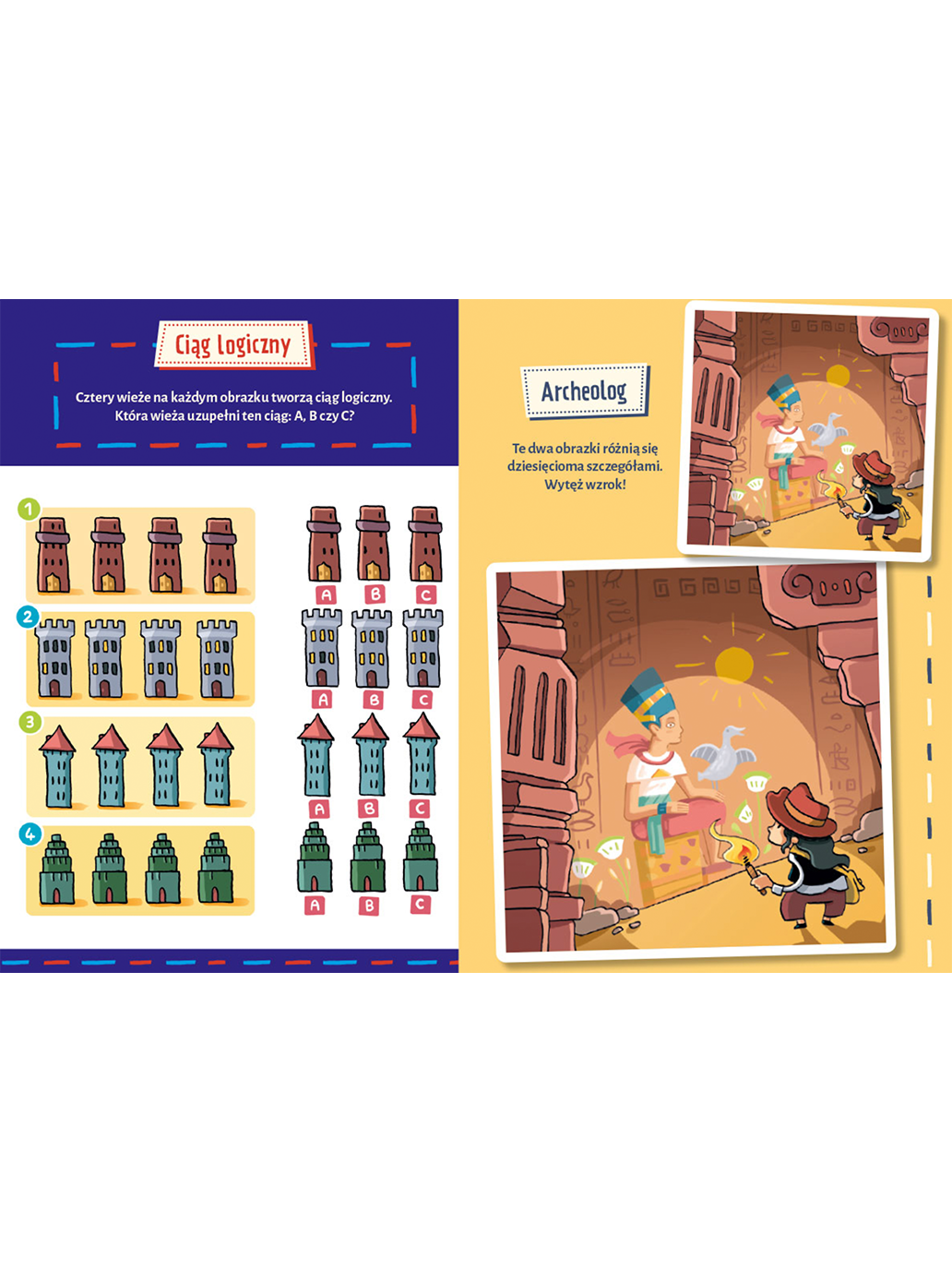 Labirynty i łamigłówki dla supermózgów Wydawnictwo Nasza Ksiegarnia BÉBÉ Concept