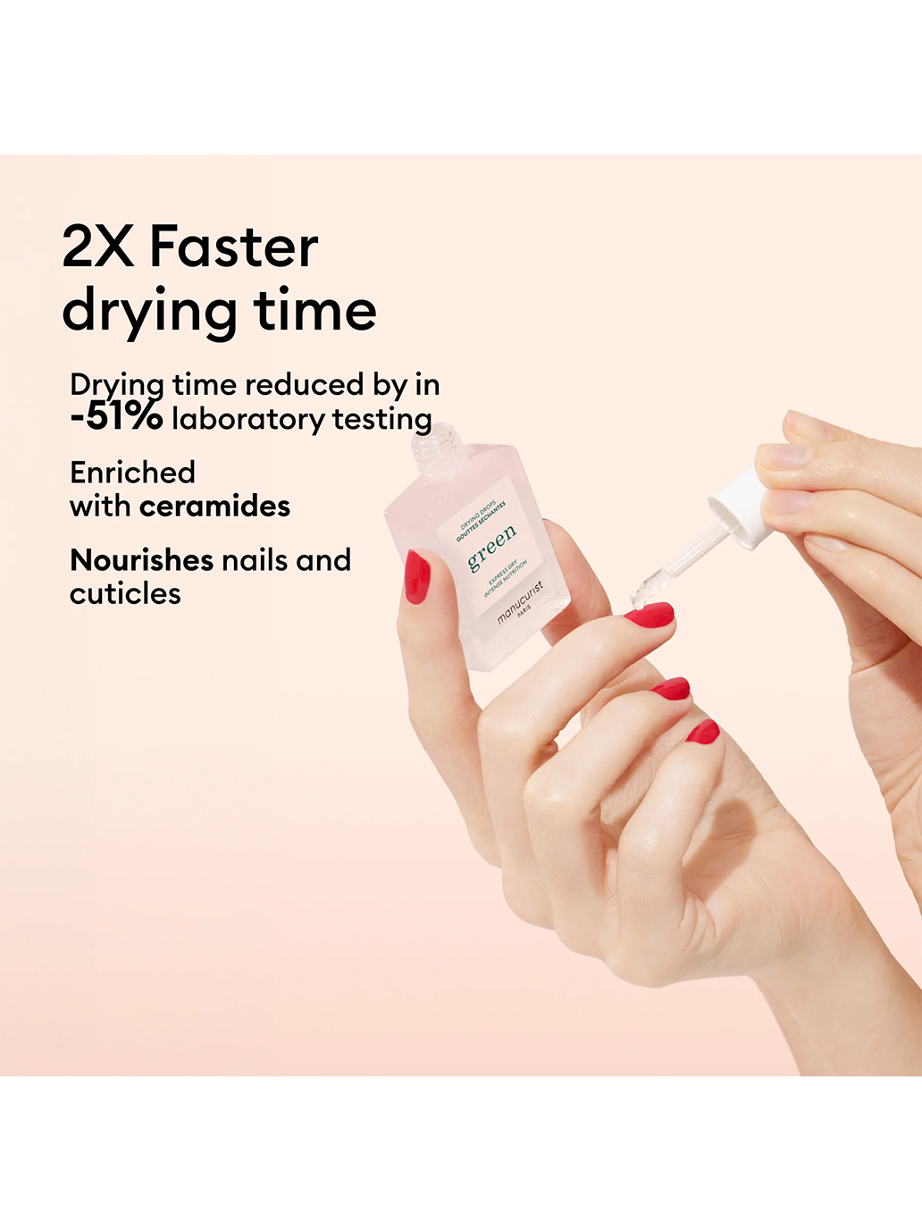 Kropelki przyspieszające schnięcie Green Drying Drops Manucurist BÉBÉ Concept