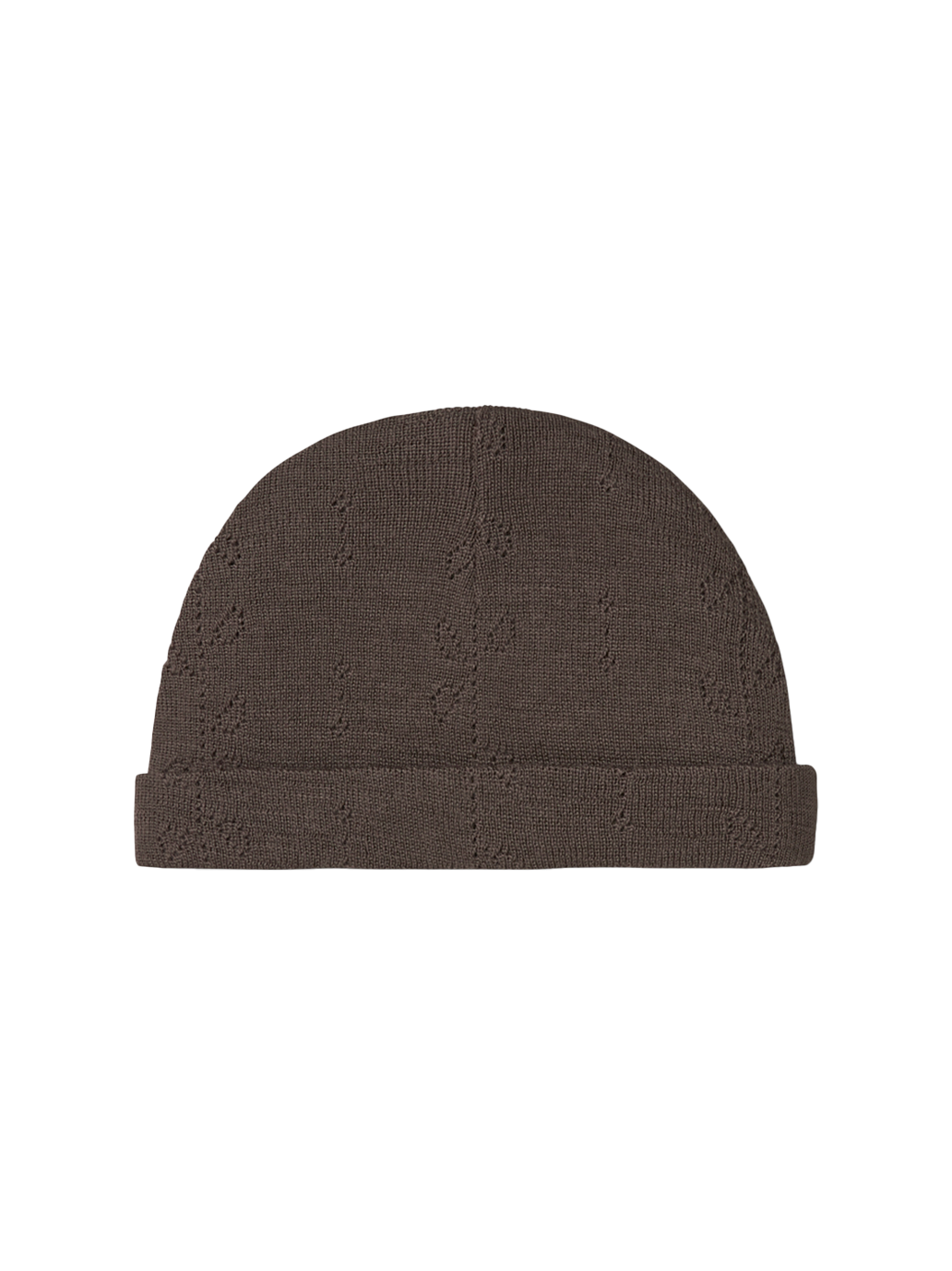 Czapeczka niemowlęca z merino Aiko Pointelle MarMar Copenhagen BÉBÉ Concept