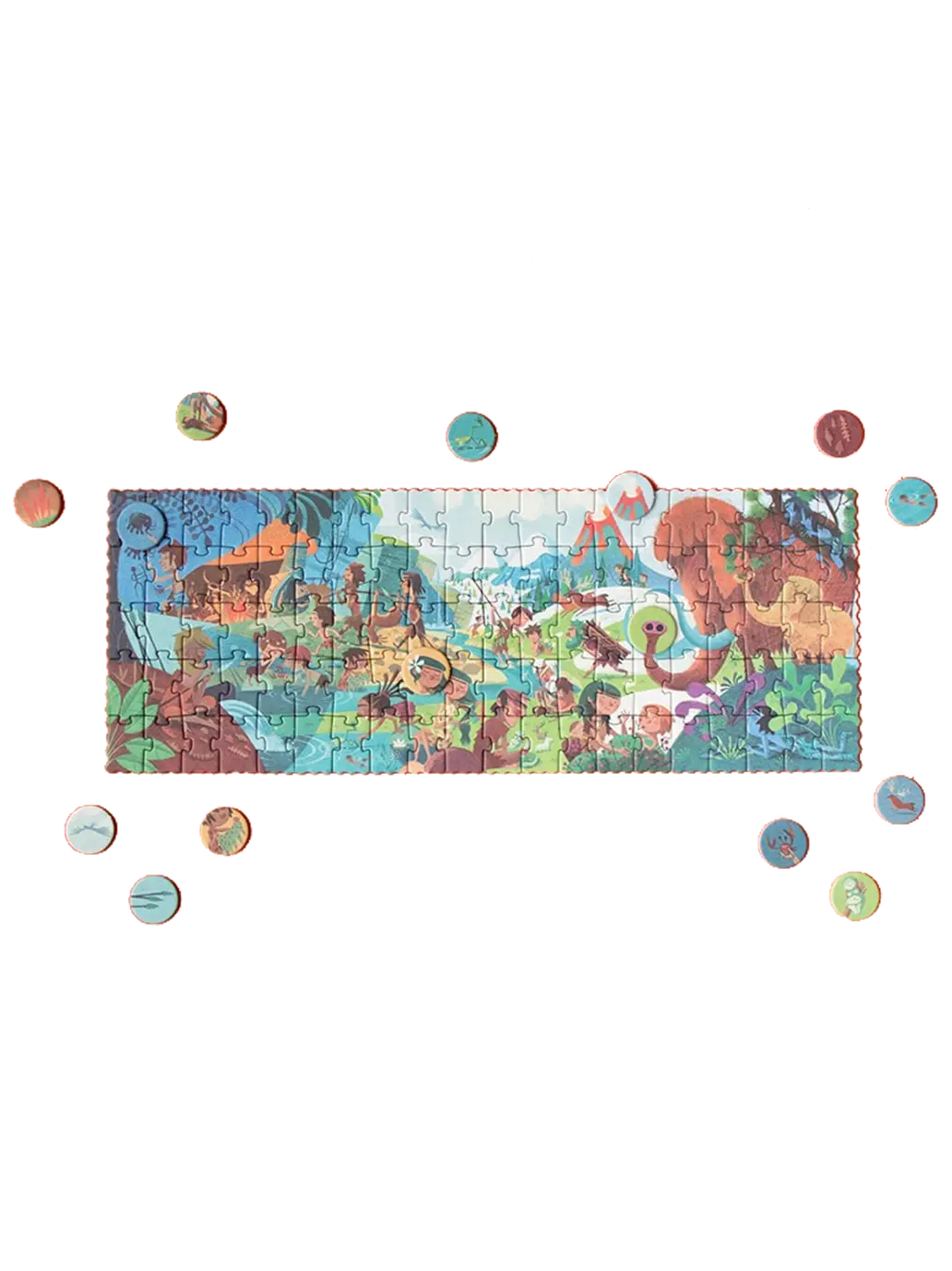 Puzzle kieszonkowe z grą obserwacyjną Mamut Londji BEBE Concept