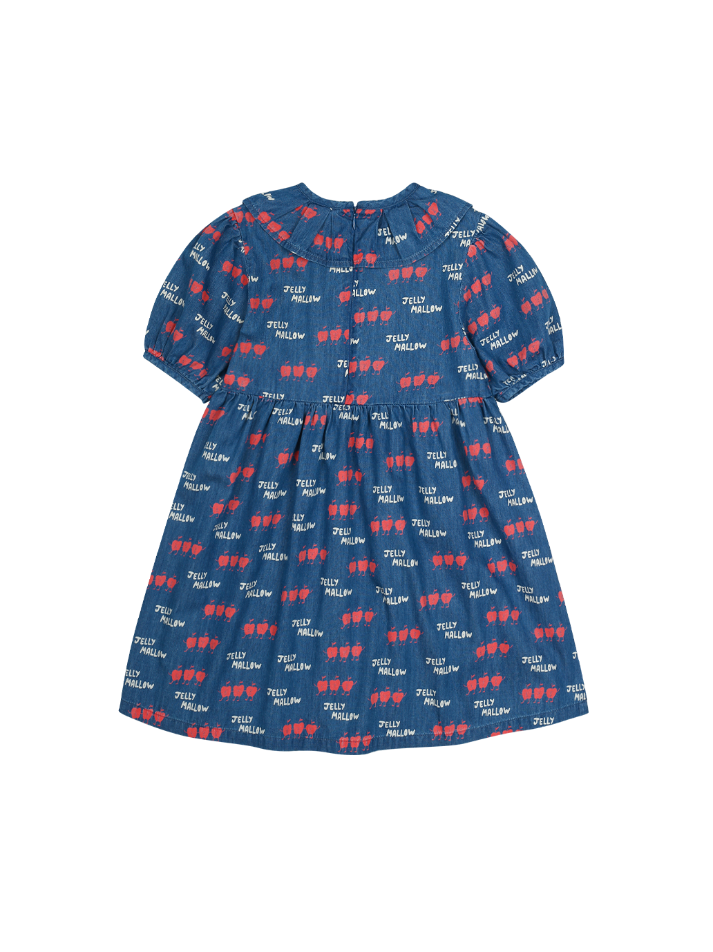 Dancing Apple Denim Dress Jelly Mallow BEBE Concept
