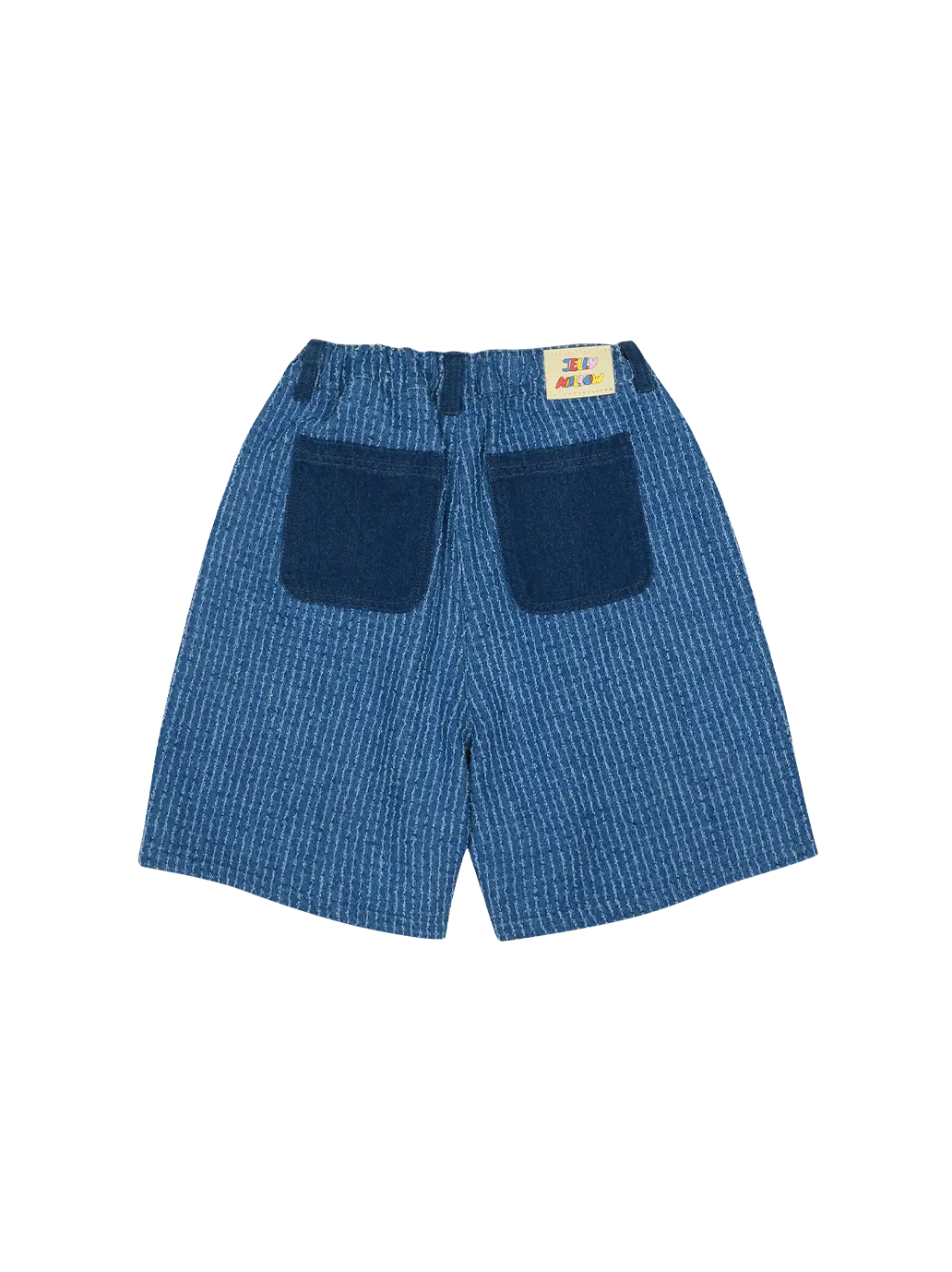 Broccoli Stripe Denim Shorts Jelly Mallow BEBE Concept
