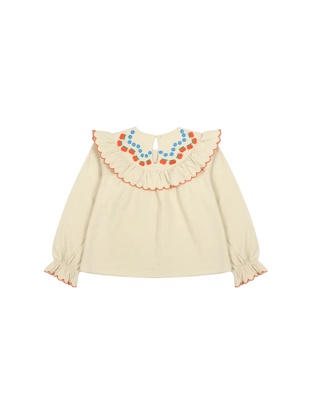 Apple Flower Ruffle Blouse Jelly Mallow BEBE Concept