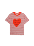 Heartchain Stripe T-shirt RED