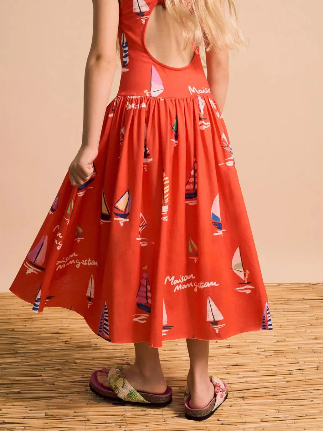 Barcos Dress Red Maison Mangostan BEBE Concept