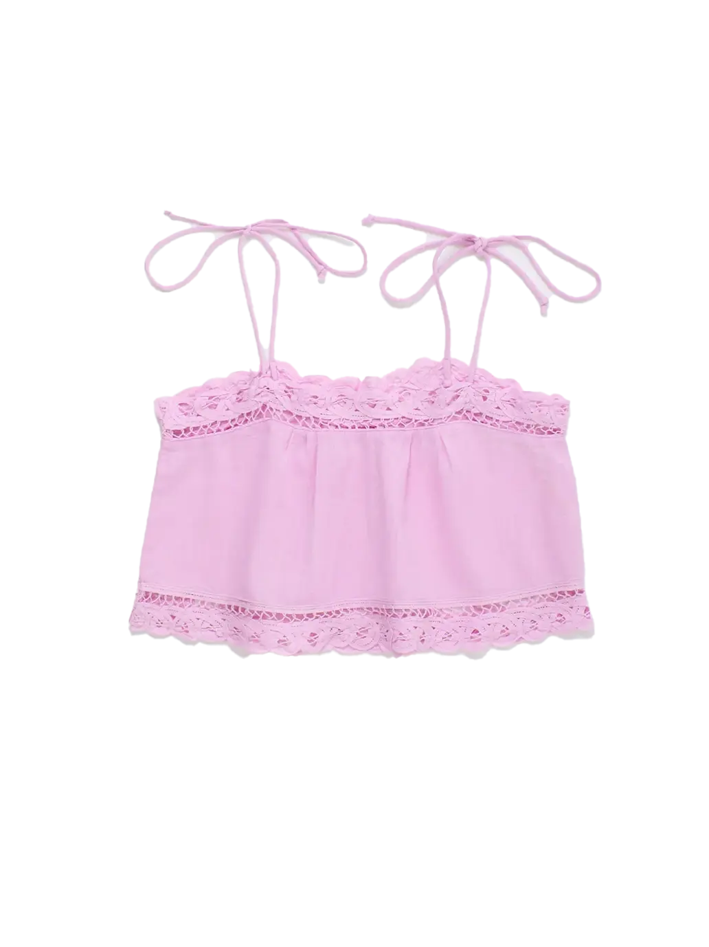 Isla Lace Top Pink Maison Mangostan BEBE Concept