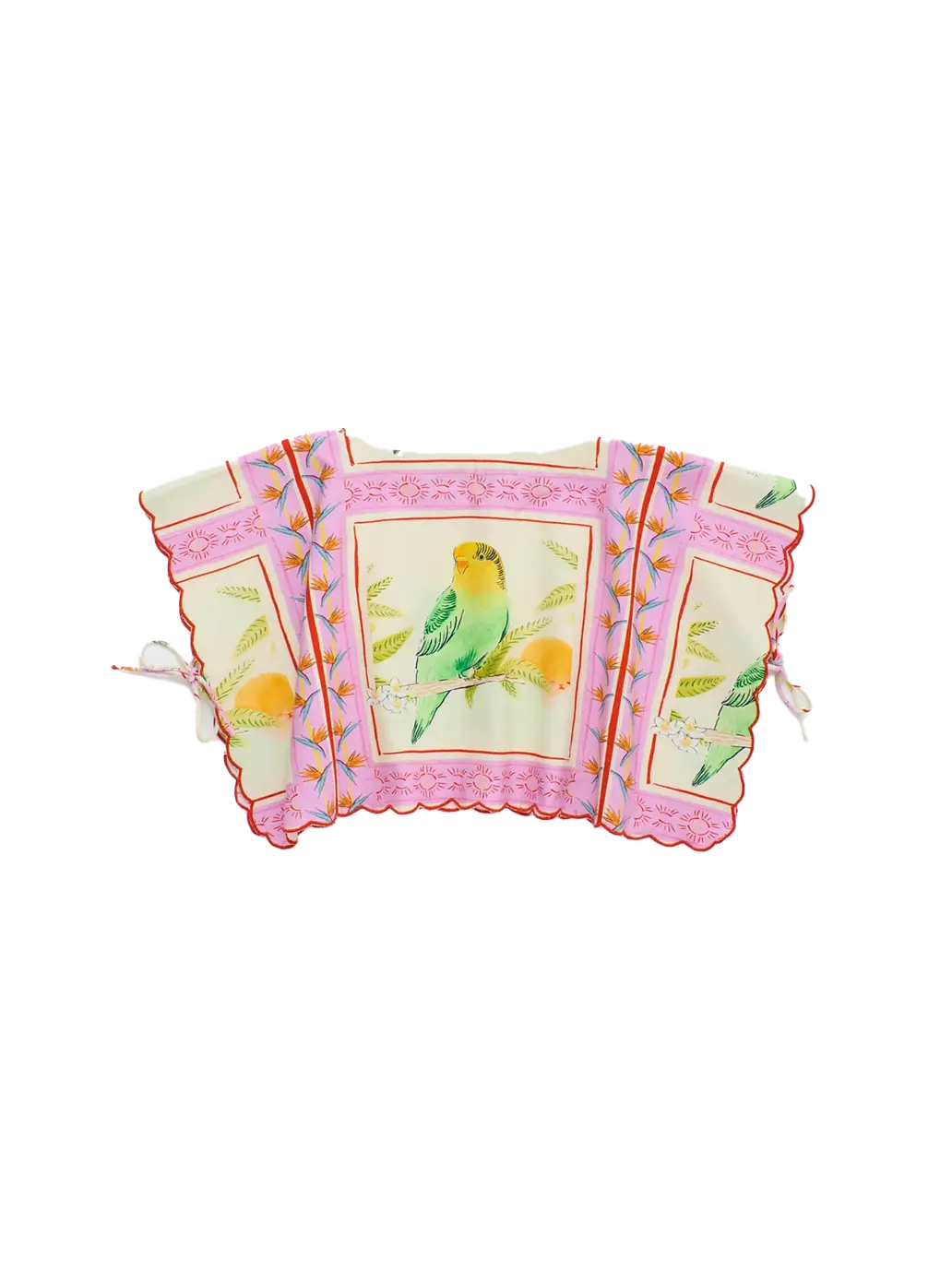 Birds Patchwork Top Maison Mangostan BEBE Concept