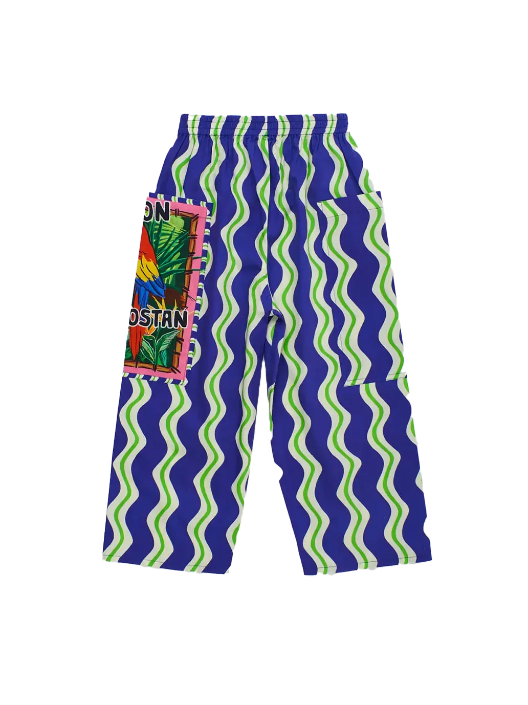 Loros Wavy Pants Navy Blue Maison Mangostan BEBE Concept