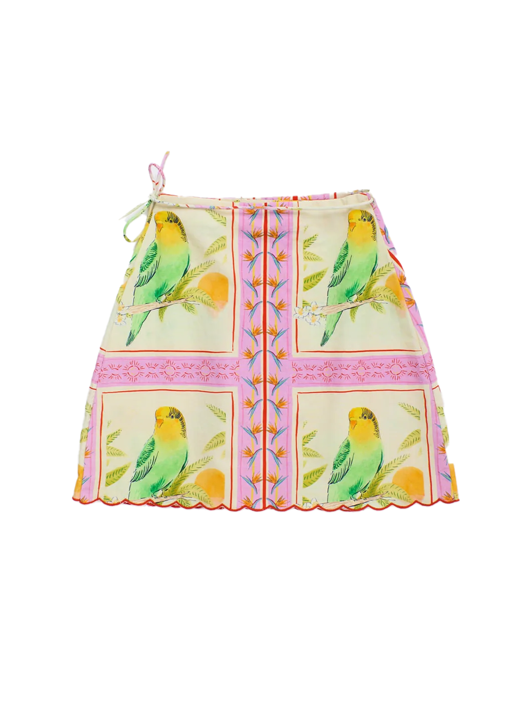 Birds Patchwork Skirt