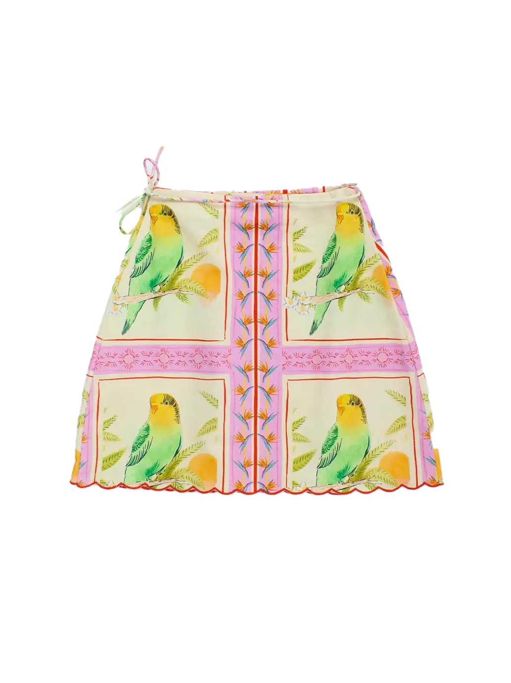 Birds Patchwork Skirt Maison Mangostan BEBE Concept