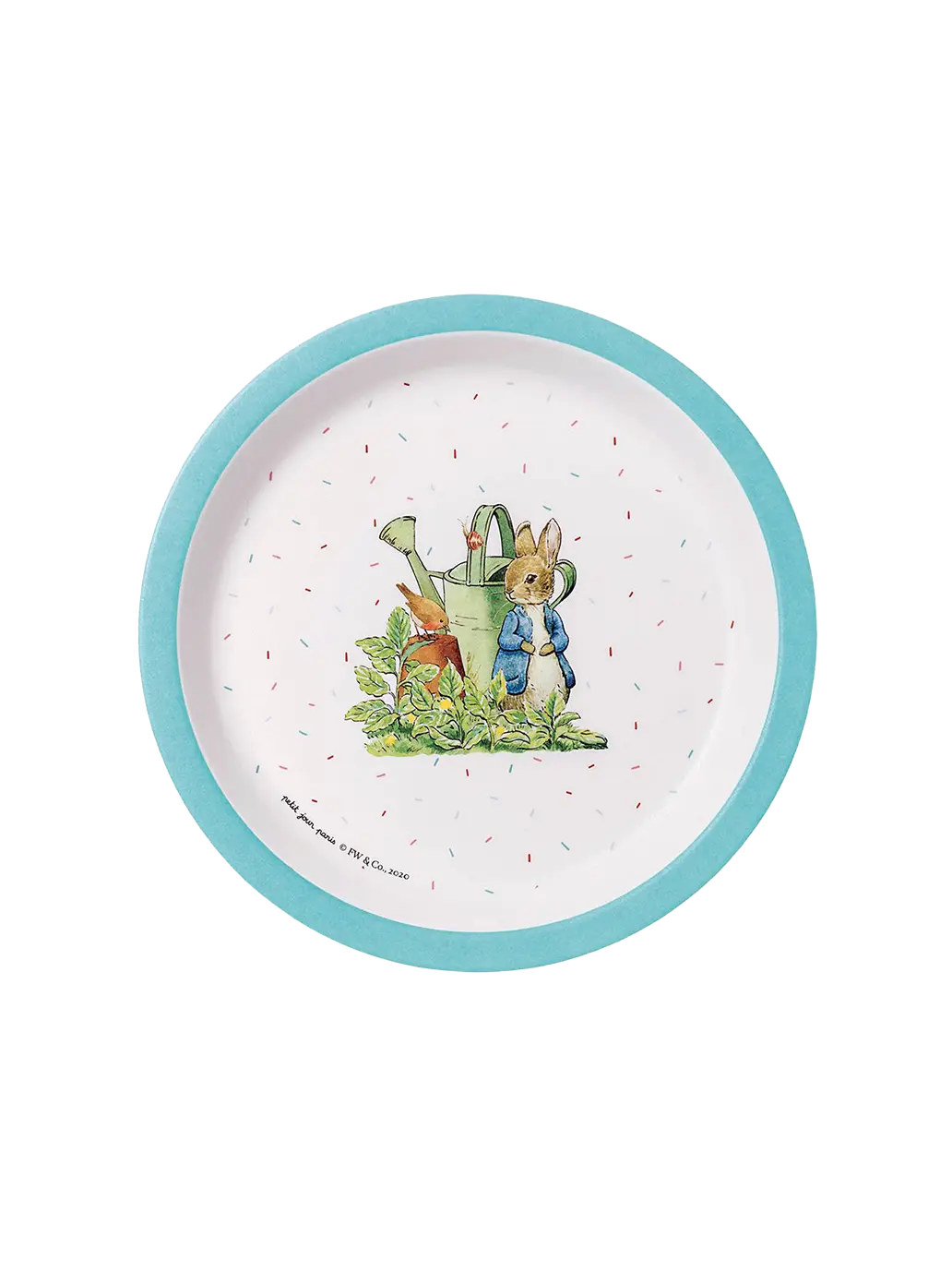 Mały talerz dziecięcy z melaminy Peter Rabbit Maison Petit Jour BEBE Concept