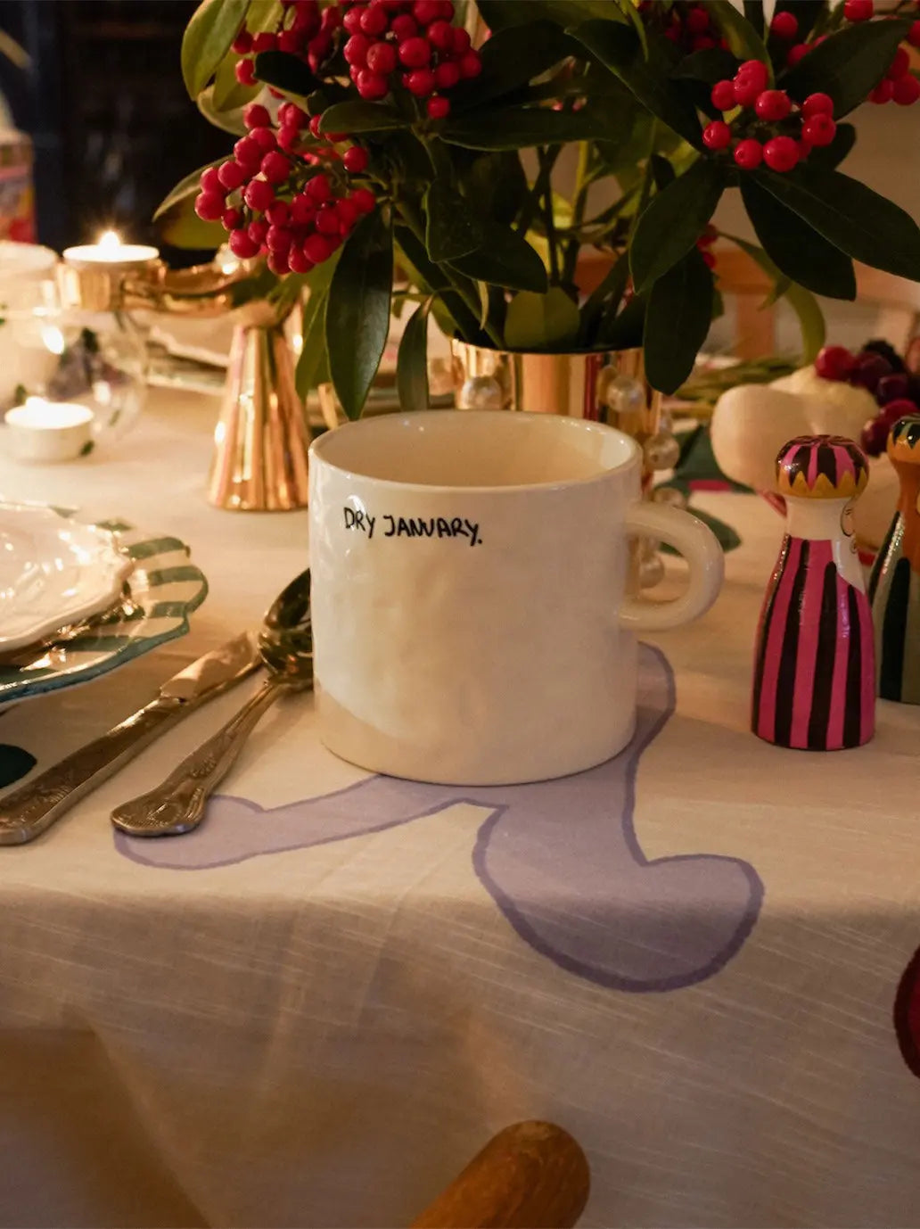 Ceramiczny kubek Dry January Anna + Nina BÉBÉ Concept