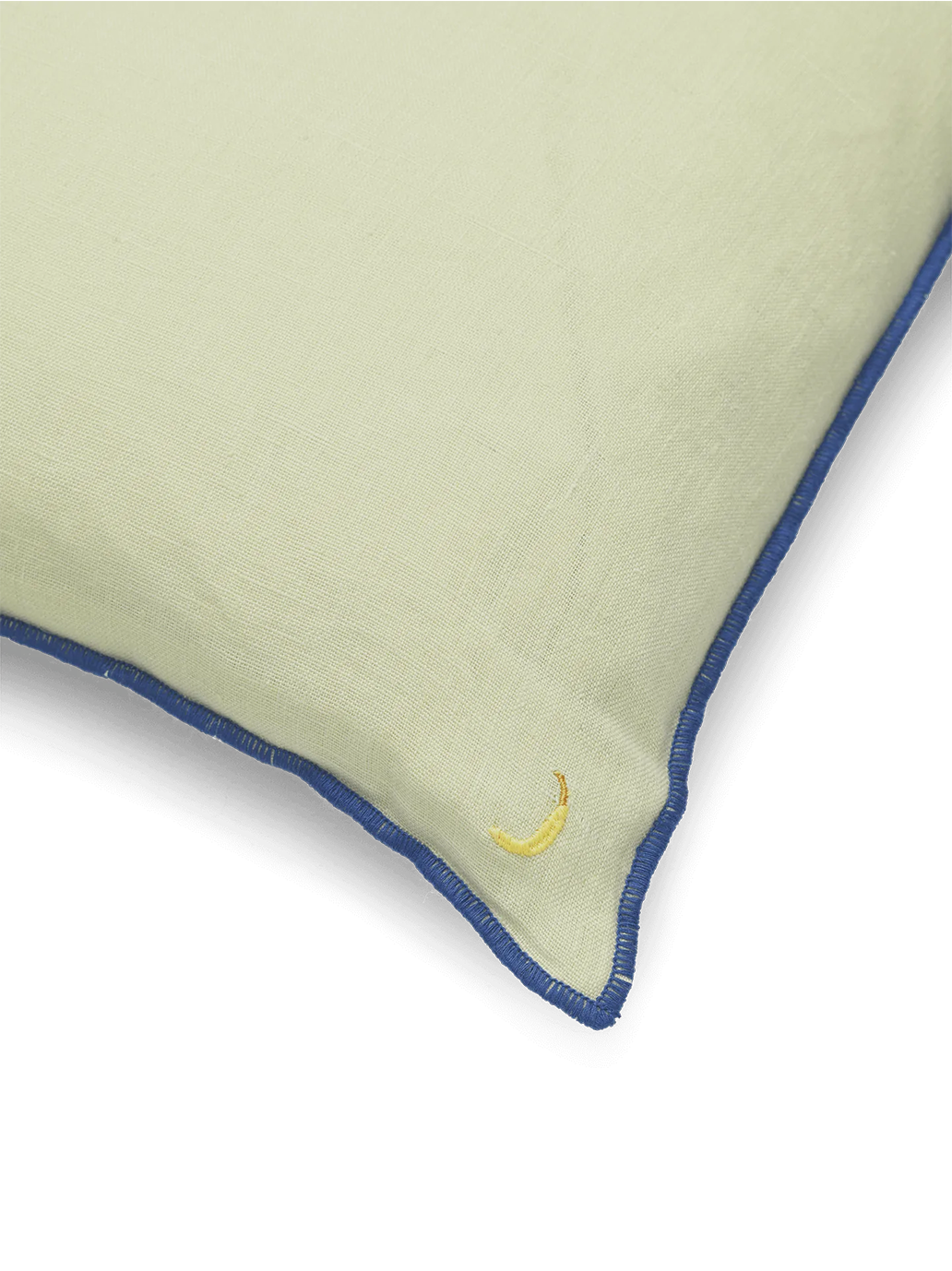 Lniana poduszka z kontrastowym obszyciem Ferm Living BÉBÉ Concept