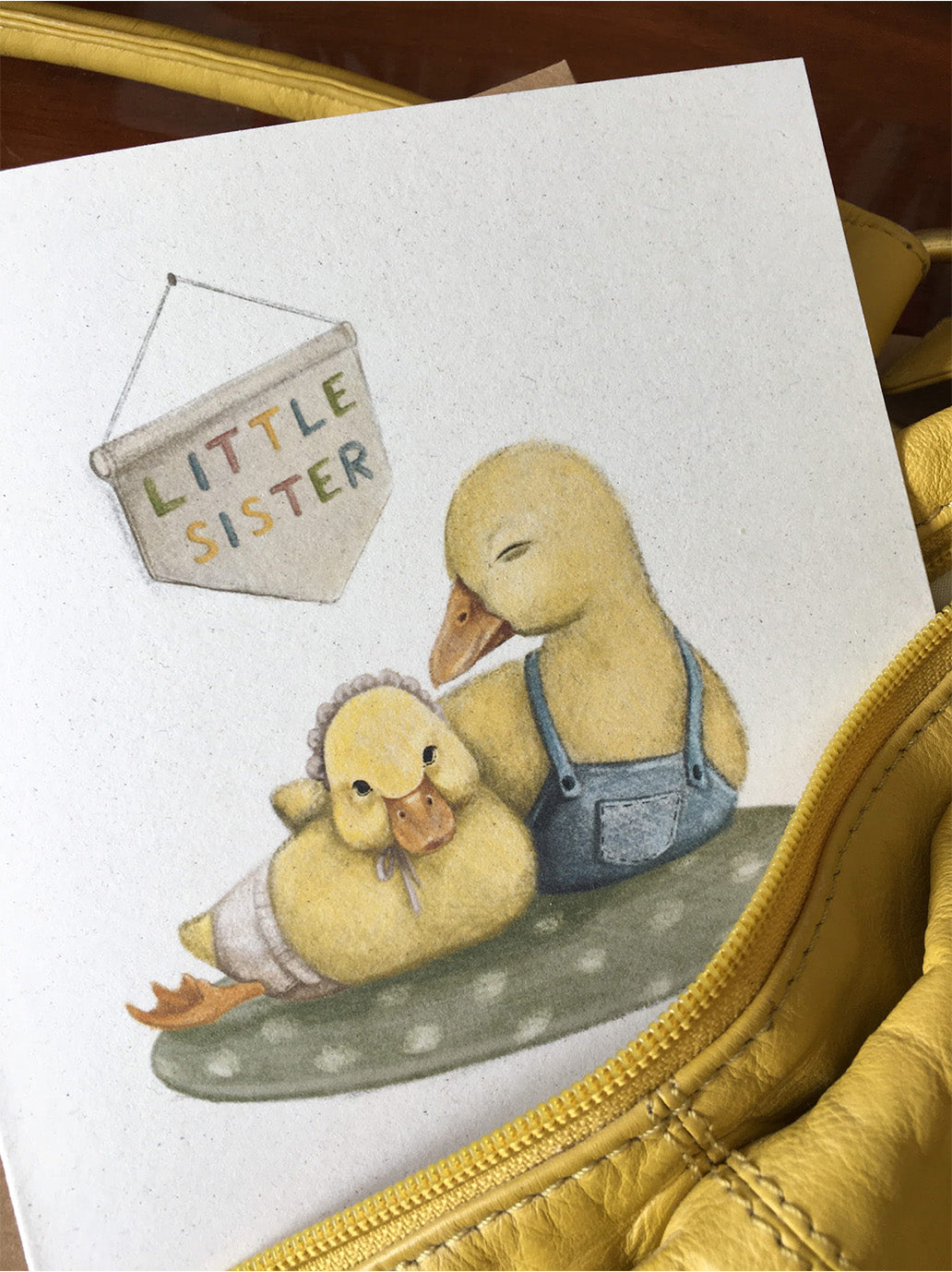 kartka okolicznościowa z kopertą Hi Little BÉBÉ Concept