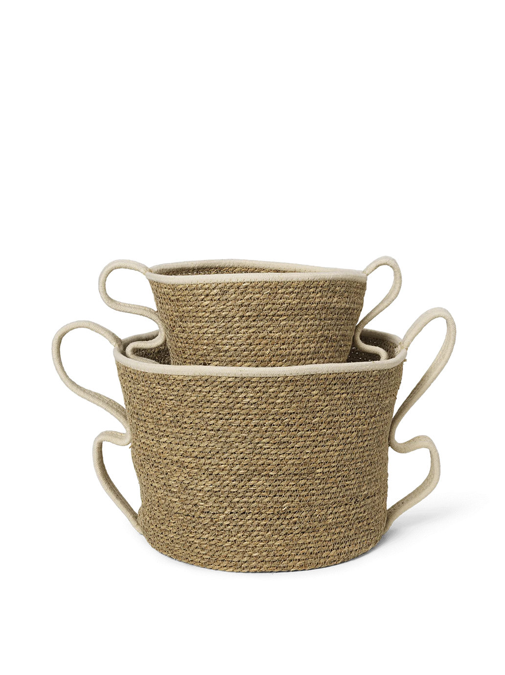 Zestaw plecionych koszy do przechowywania Verso Baskets Ferm Living BÉBÉ Concept