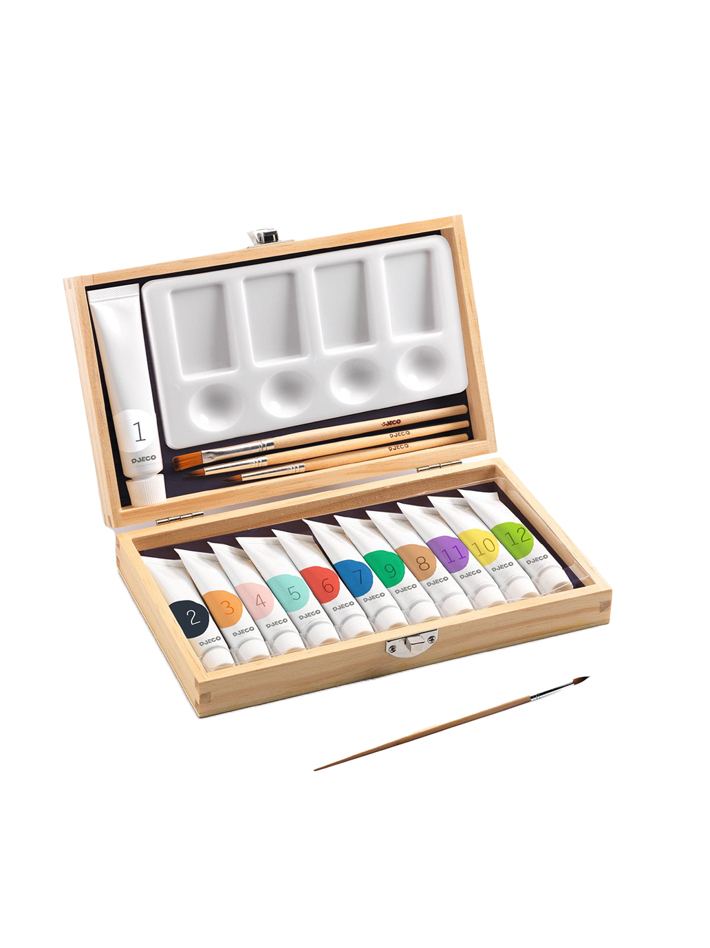 Walizka artysty z farbami gwaszowymi Djeco BÉBÉ Concept