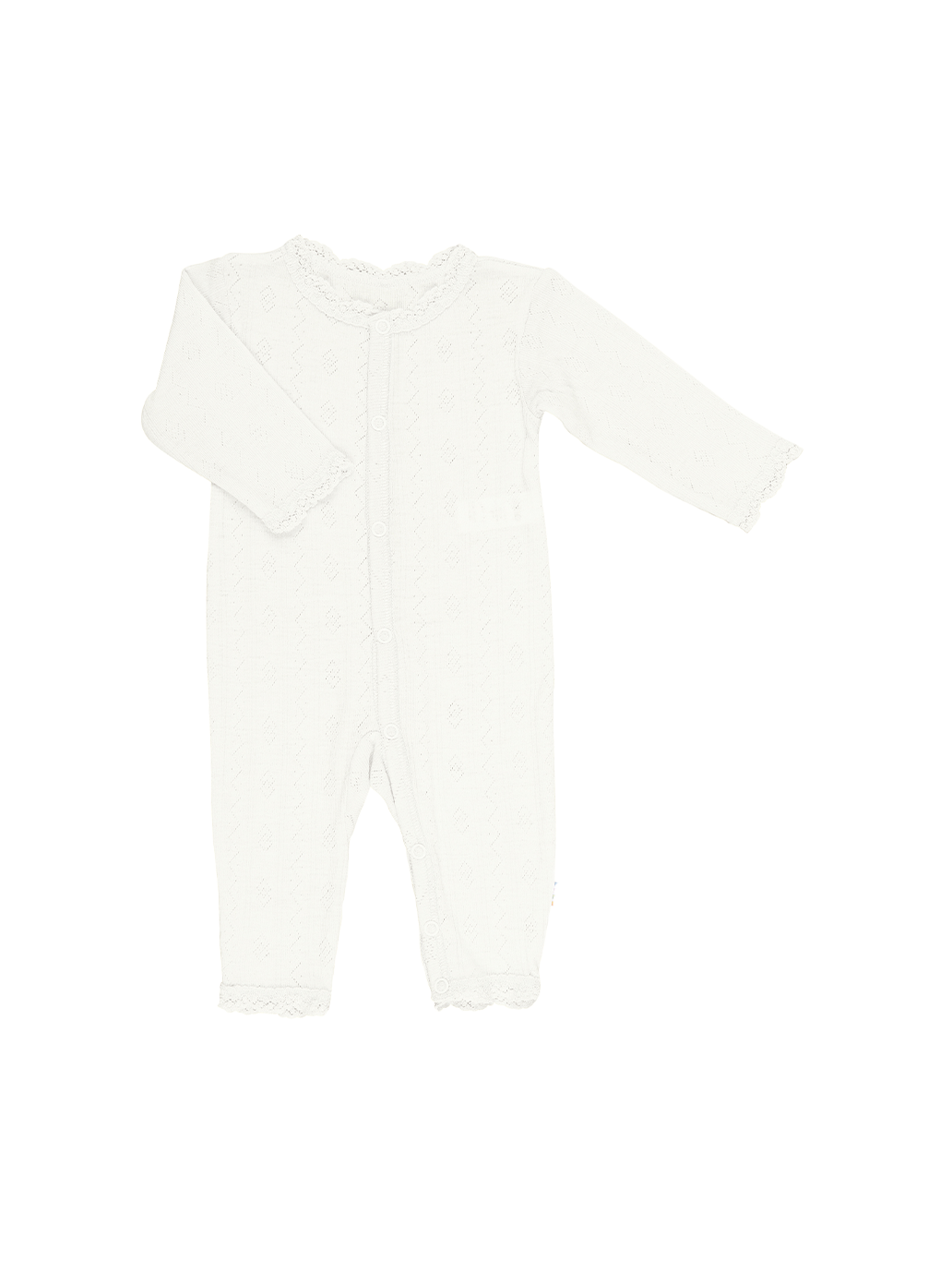 Piżamka niemowlęca Pointelle z merino i jedwabiu Joha BÉBÉ Concept