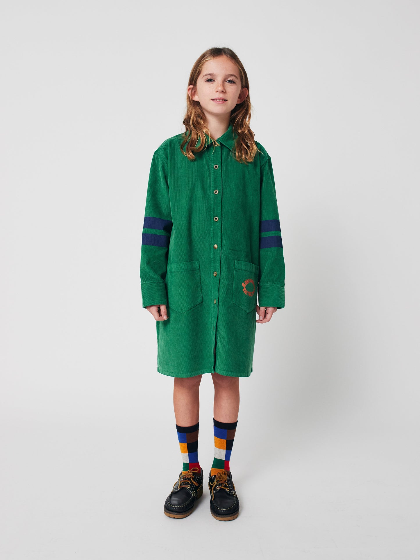 Tic Tac Toe corduroy shirt dress Kids Bobo Choses BÉBÉ Concept