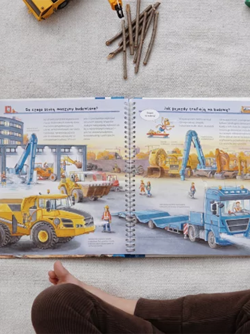 Poznajemy pojazdy budowlane Wydawnictwo SAM BÉBÉ Concept