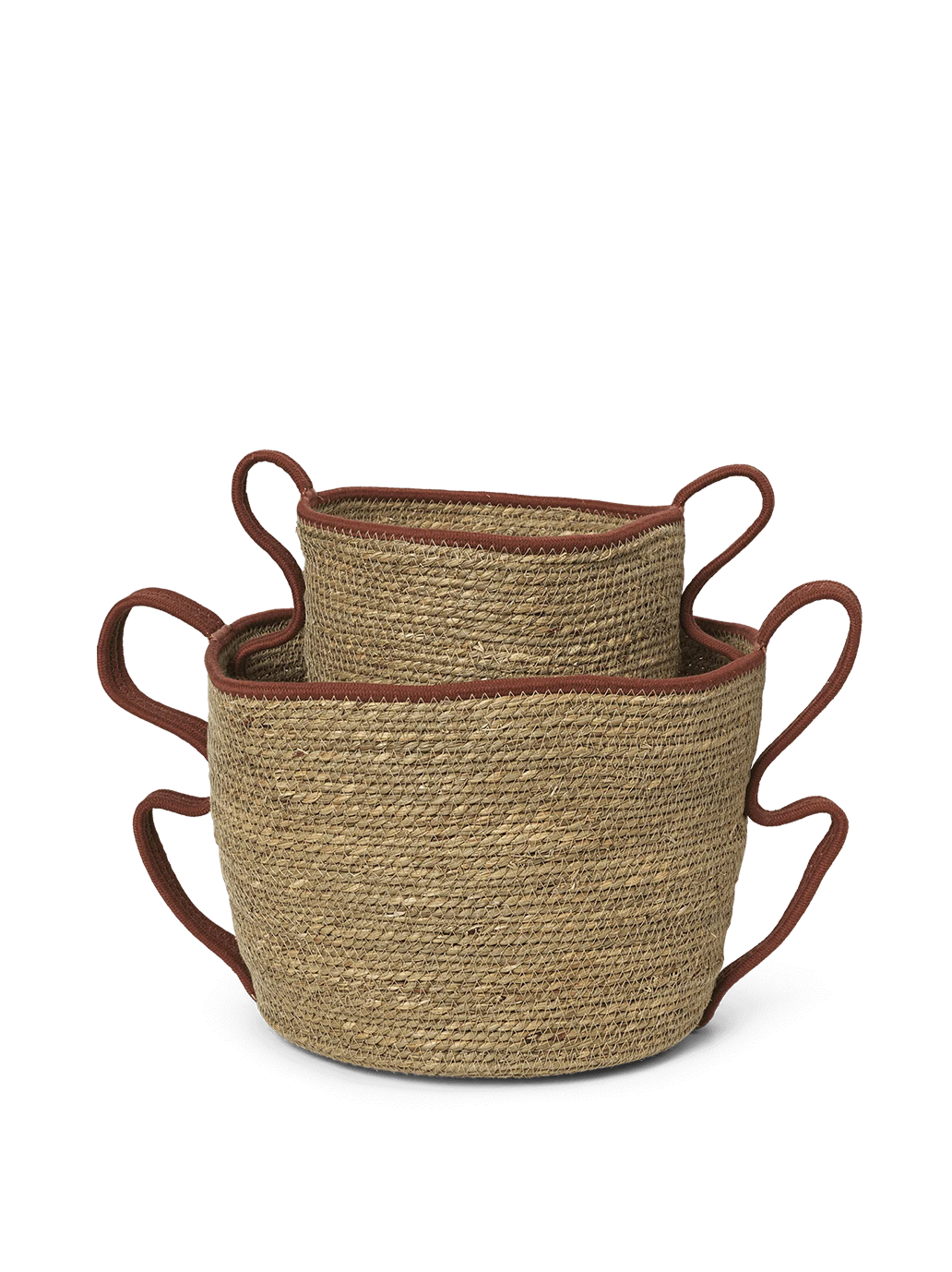 Zestaw plecionych koszy do przechowywania Verso Baskets Ferm Living BÉBÉ Concept