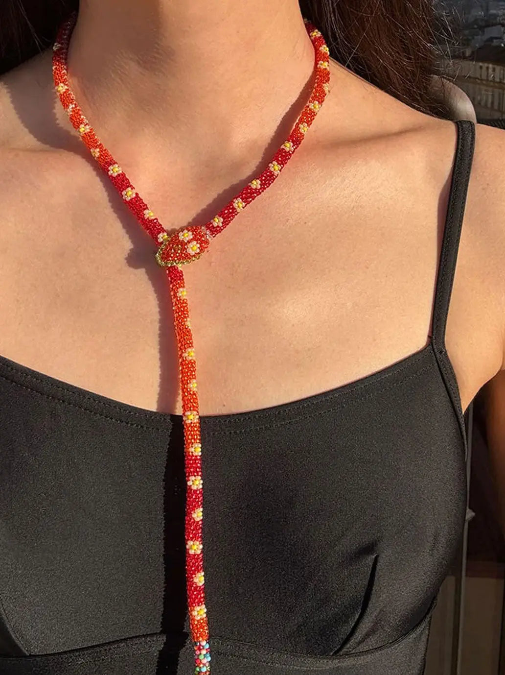 Naszyjnik z koralików Snake Necklace Amori Mori BEBE Concept