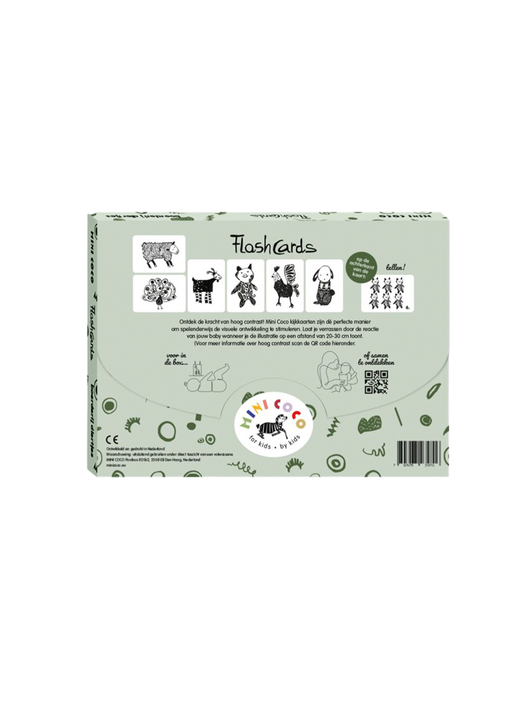 Karty kontrastowe dla niemowląt Mini Coco BÉBÉ Concept