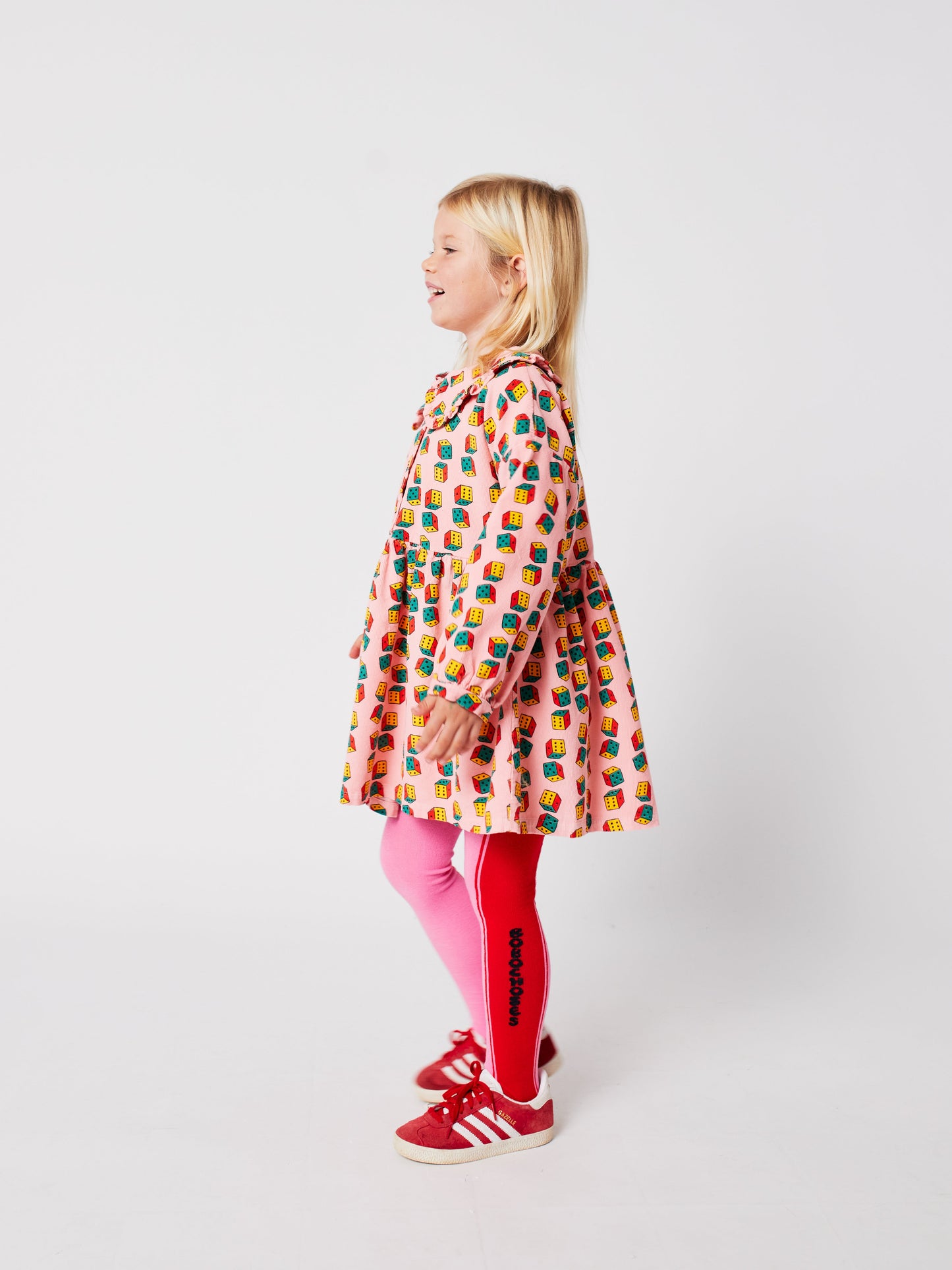 Dices all over micro corduroy dress Kids Bobo Choses BÉBÉ Concept