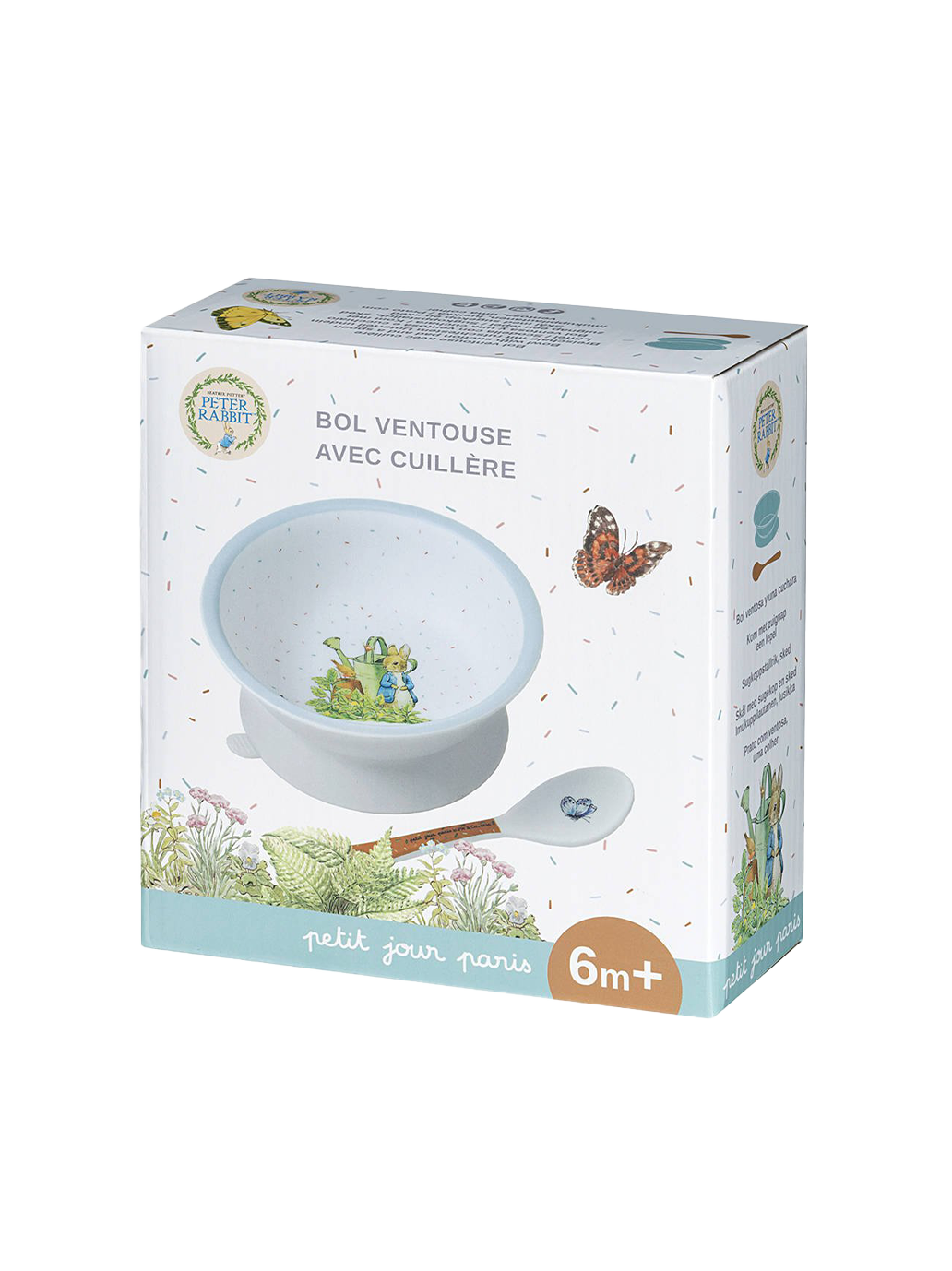 Zestaw miseczka z przyssawką i łyżka z melaminy Maison Petit Jour BÉBÉ Concept